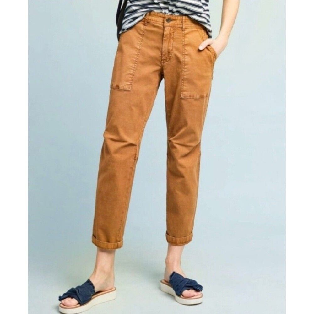 ANTHROPOLOGIE The Wanderer Utility Cropped Pant Sz 32